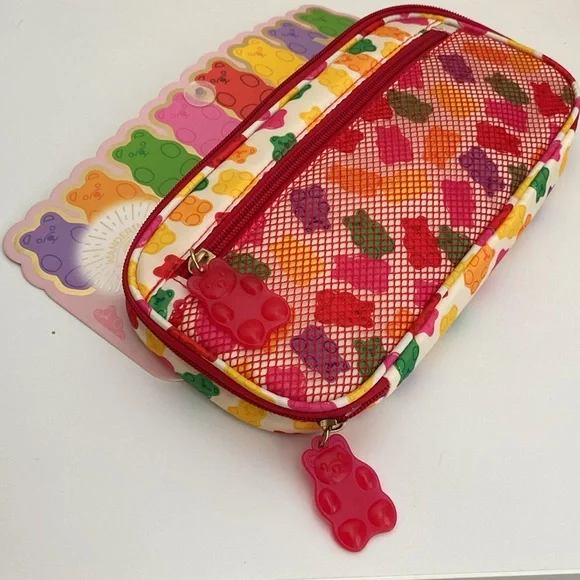 Wandering Moon Gummy Bear Tech Organizer Travel Pouch NWT Multicolored So Cute 🥰 - Picture 2 of 6